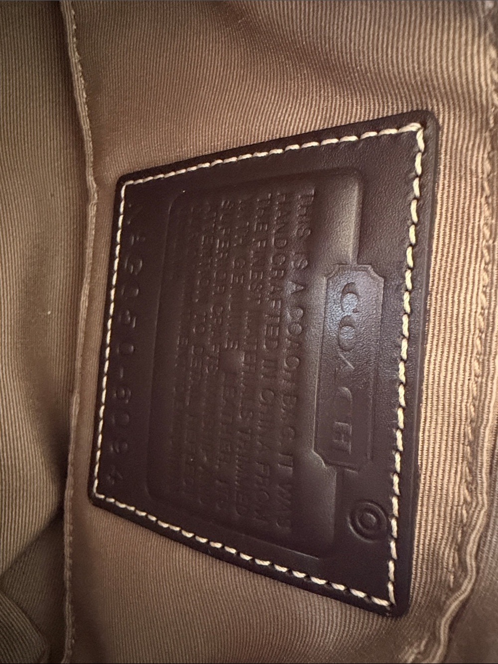 Coach Red and Brown Signature Jacquard Shoulder Bag - Picture 6 of 7